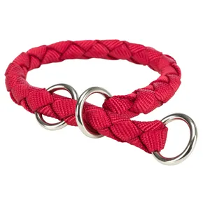 Rundes Nylonhalsband CAVO - rot S: 25-31cm/12mm